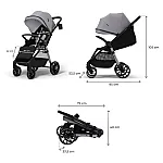 Прогулочная коляска Kinderkraft Grande 2 Grey (KSGRAN02GRY0000)