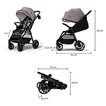 Прогулянкова коляска Kinderkraft Grande 2 Beige (KSGRAN02BEG0000)