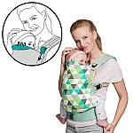 Рюкзак-кенгуру Kinderkraft Nino Mint (KKNNINOMINT000)