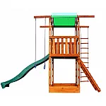 Деревянный домик с горкой Sportbaby Babyland-1