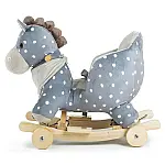 Конячка-гойдалка з коліщатками Kinderkraft Gray (KKZKONIGRY0000)