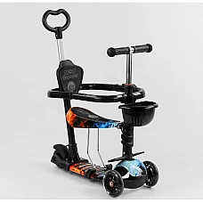 Дитячий самокат 5 в 1 Best Scooter S 5203 Вогонь і лід
