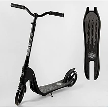 Двухколесный самокат с широким рулем Best Scooter New Черный 