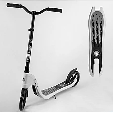Двоколісний самокат з широким кермом Best Scooter New Білий (
