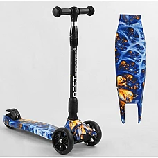 Триколісний самокат із посиленою декою Best Scooter Maxi 54-7