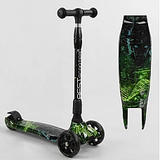 Триколісний самокат із посиленою декою Best Scooter Maxi 87-7