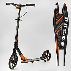 Двоколісний самокат із фарою Best Scooter Помаранчевий (79740
