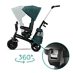 Триколісний велосипед Kinderkraft Easytwist Midnight Green