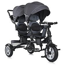 Дитячий триколісний велосипед для двійні Turbo Trike MT 1004D