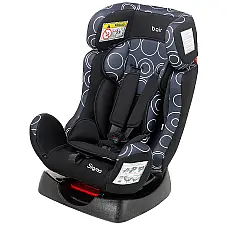 Автокресло Bair Sigma DS1424 Черный - темно-синий (круги)
