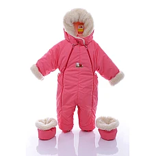 Дитячий зимовий комбінезон Babykroha Трансформер Кораловий Ne