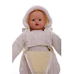 Детский зимний комбинезон Babykroha Человечек (однотонный) Молочный