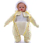 Дитячий зимовий комбінезон Babykroha Чоловічок (кольоровий) Жовті серця