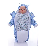 Дитячий весняний комбінезон Babykroha Чоловічок (кольоровий) Блакитний Baby