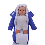 Дитячий весняний комбінезон Babykroha Чоловічок (однотонний) Синій