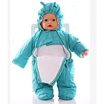 Дитячий весняний комбінезон Babykroha Чоловічок (однотонний) Морська хвиля