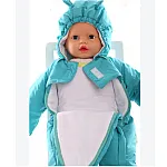 Дитячий весняний комбінезон Babykroha Чоловічок (однотонний) Морська хвиля