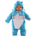 Дитячий весняний комбінезон Babykroha Чоловічок (однотонний) Бірюзовий