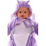 Дитячий весняний комбінезон Babykroha Чоловічок (однотонний) Бузковий