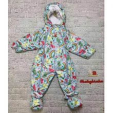 Демисезонный комбинезон-трансформер Babykroha Голубой в радуг