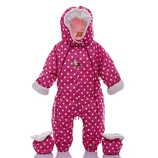Демісезонний комбінезон-трансформер Babykroha Малиновий в гор