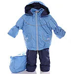 Демисезонный комбинезон 3 в 1 Babykroha Тройка (однотонный) Голубой