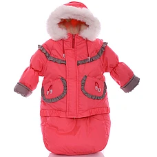 Зимовий комбінезон 3 в 1 Babykroha Трійка (однотонний) Корало