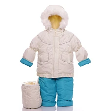 Зимовий комбінезон 3 в 1 Babykroha Трійка (однотонний) Білий 