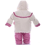 Зимний комбинезон 3 в 1 Babykroha Тройка (однотонный) Белый с розовым