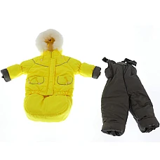 Зимний комбинезон 3 в 1 Babykroha Тройка (однотонный) Желтый 