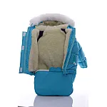 Зимний комбинезон 3 в 1 Babykroha Тройка (однотонный) Бирюзовый с синим 