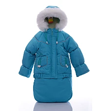 Зимний комбинезон 3 в 1 Babykroha Тройка (однотонный) Бирюзов