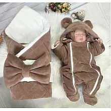  Комплект на виписку з 3-х предметів ТМ Elliz Cute Baby Шокол