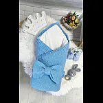  Демісезонний комплект на виписку з 3-х предметів ТМ Elliz Soft Bunny Блакитний
