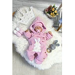  Демисезонный комплект на выписку из 3-х предметов ТМ Elliz Soft Bunny Розовый 