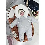 Зимний комбинезон на овчине ТМ Elliz Короны Серый