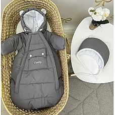 Демісезонний конверт Kinder Little Teddy Сірий