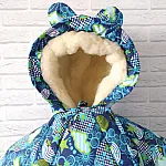 Дитячий зимовий комбінезон-трансформер Кіндер Teddy bear Зелений