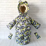 Дитячий зимовий комбінезон-трансформер Кіндер Teddy bear Сірий