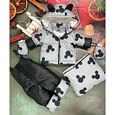 Зимовий комбінезон трійка Natalie Mickey Mouse Сірий
