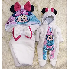 Демісезонний комплект на виписку ШкодаМода Minnie Білий