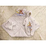 Демисезонный комплект на выписку ШкодаМода Teddy Молочный