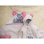 Демісезонний комплект на виписку ШкодаМода Teddy Рожевий