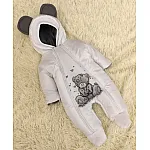 Комплект на выписку ШкодаМода Teddy Белый с серым