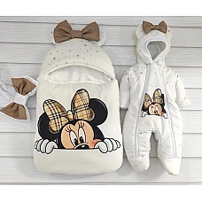 Комплект на виписку ШкодаМода Minnie Білий 