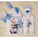 Rabbit Белый с голубым