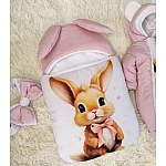 Конверт спальник для виписки ШкодаМода Rabbit Пудра
