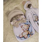Комплект на виписку ШкодаМода Sleeping teddy Бежевий