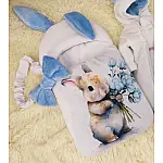 Конверт спальник для виписки ШкодаМода Bunny blue