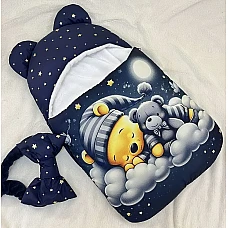 Конверт спальник для виписки ШкодаМода Sleeping teddy blue